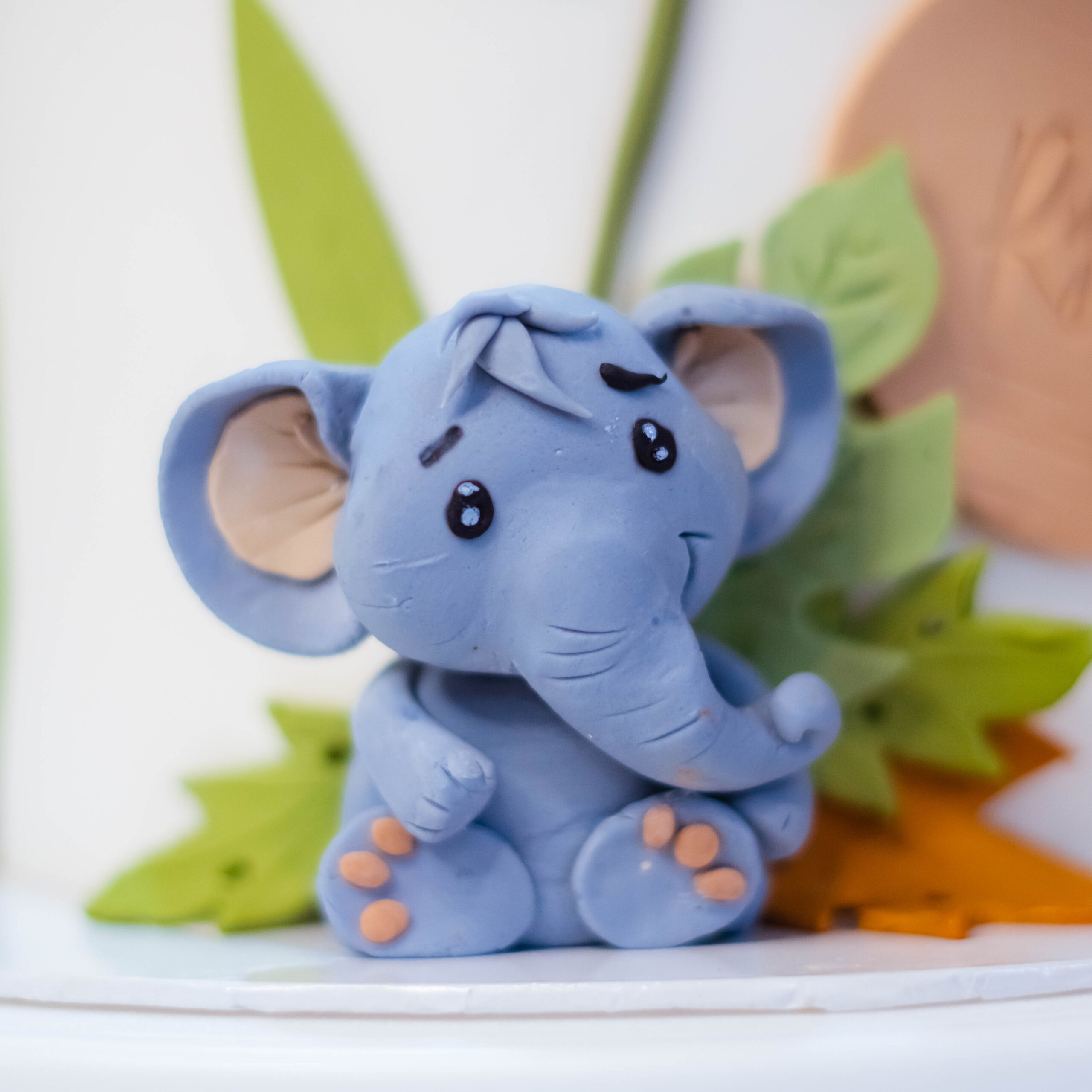 Animal Theme Fondant Birthday Cake